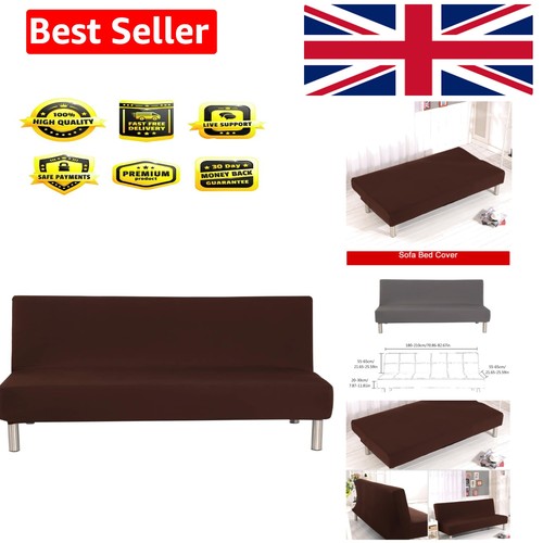 Solid colour armless sofa - solid, bed