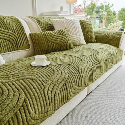 Thick plush sofa cover 4 - plush,