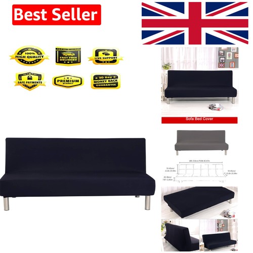 Solid colour armless sofa bed - colour,