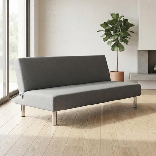 Elegant grey armless sofa - grey,