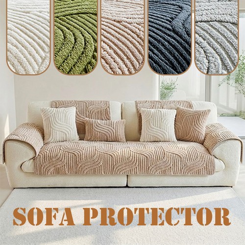 Thick plush sofa cover 4 - thick, 1-4