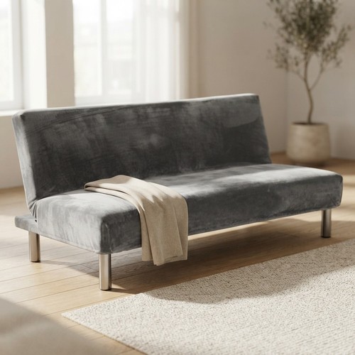 Washable silver grey velvet - washable,