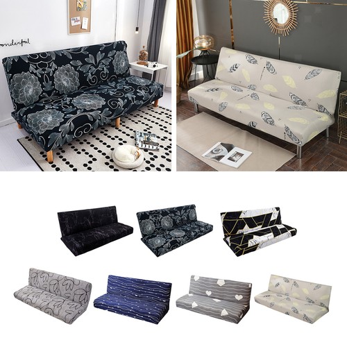 Armless sofa bed cover velvet - armless,