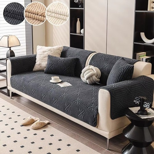 Thick plush sofa cover - sofa, 1-4